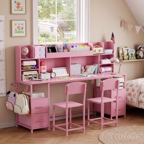 Wood double kids desk - double,