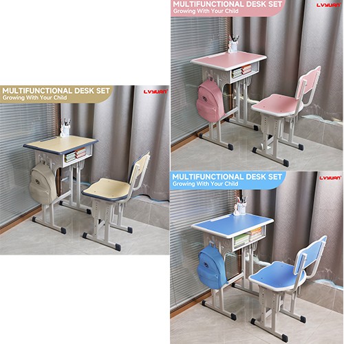 Kids desk and - and, set