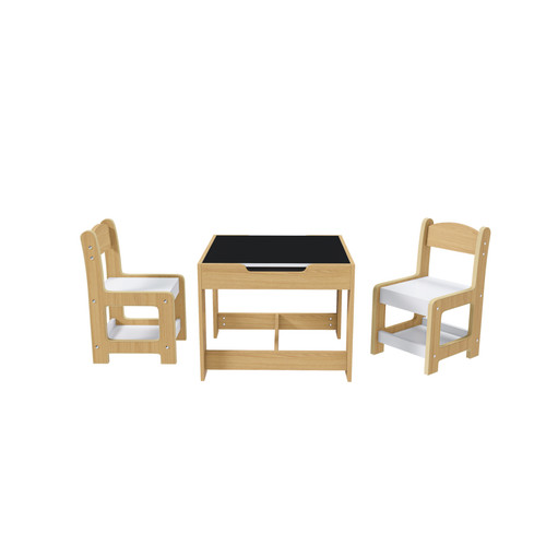 Kids study table chairs set - &,
